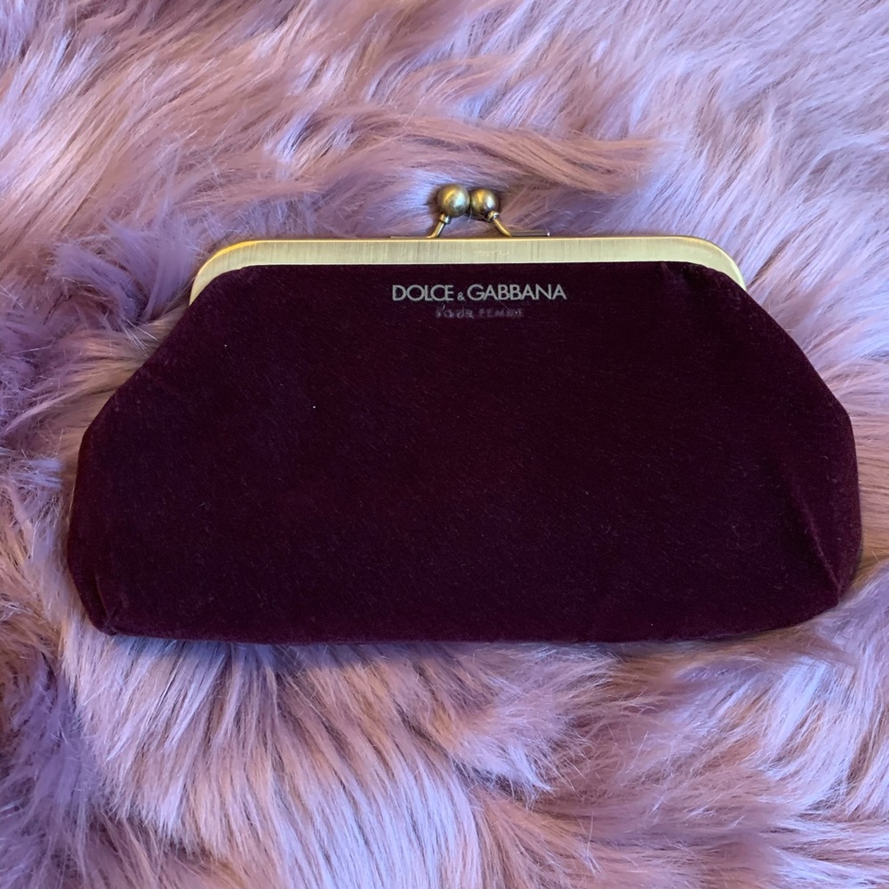 Cute velvet D&G  lady purse